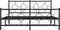 vidaXL - Bedframe - met - hoofd- - en - voeteneinde - metaal - zwart - 150x200 - cm