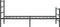 vidaXL - Bedframe - met - hoofd- - en - voeteneinde metaal - zwart - 100x190 - cm