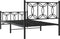 vidaXL - Bedframe - met - hoofd- - en - voeteneinde - metaal - zwart - 100x190 - cm