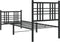 vidaXL - Bedframe - met - hoofd- - en - voeteneinde - metaal - zwart - 80x200 - cm