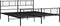 vidaXL - Bedframe - met - hoofd- - en - voeteneinde - metaal - zwart - 200x200 - cm