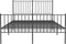 vidaXL - Bedframe - met - hoofd- - en - voeteneinde - metaal - zwart - 140x190 - cm