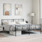 vidaXL - Bedframe - met - hoofd- - en - voeteneinde - metaal - zwart - 193x203 - cm
