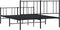 vidaXL - Bedframe - met - hoofd- - en - voeteneinde - metaal - zwart - 120x190 - cm