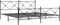 vidaXL - Bedframe - met - hoofd- - en - voeteneinde - metaal - zwart - 200x200 - cm