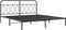 vidaXL - Bedframe - met - hoofd- - en - voeteneinde - metaal - zwart - 183x213 - cm