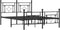 vidaXL - Bedframe - met - hoofd- - en - voeteneinde - metaal - zwart - 140x190 - cm