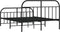 vidaXL - Bedframe - met - hoofd- - en - voeteneinde - metaal - zwart - 140x190 - cm