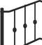 vidaXL - Bedframe - met - hoofd- - en - voeteneinde metaal - zwart - 140x200 - cm