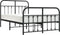 vidaXL - Bedframe - met - hoofd- - en - voeteneinde - metaal - zwart - 120x190 - cm