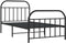 vidaXL - Bedframe - met - hoofd- - en - voeteneinde - metaal - zwart - 100x200 - cm