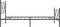 vidaXL - Bedframe - met - hoofd- - en - voeteneinde - metaal - zwart - 100x190 - cm