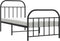 vidaXL - Bedframe - met - hoofd- - en - voeteneinde - metaal - zwart - 90x190 - cm
