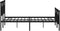 vidaXL - Bedframe - met - hoofd- - en - voeteneinde - metaal - zwart - 120x190 - cm