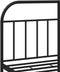 vidaXL - Bedframe - met - hoofd- - en - voeteneinde - metaal - zwart - 140x200 - cm