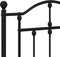 vidaXL - Bedframe - met - hoofd- - en - voeteneinde - metaal - zwart - 150x200 - cm