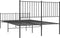 vidaXL - Bedframe - met - hoofd- - en - voeteneinde - metaal - zwart - 135x190 - cm