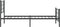vidaXL - Bedframe - met - hoofd- - en - voeteneinde - metaal - zwart - 90x190 - cm