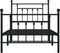 vidaXL - Bedframe - met - hoofd- - en - voeteneinde - metaal - zwart - 80x200 - cm