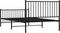 vidaXL - Bedframe - met - hoofd- - en - voeteneinde - metaal - zwart - 107x203 - cm