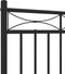 vidaXL - Bedframe - met - hoofd- - en - voeteneinde - metaal - zwart - 140x200 - cm