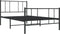 vidaXL - Bedframe - met - hoofd- - en - voeteneinde - metaal - zwart - 75x190 - cm