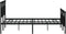 vidaXL - Bedframe - met - hoofd- - en - voeteneinde - metaal - zwart - 120x200 - cm