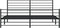 vidaXL - Bedframe - met - hoofd- - en - voeteneinde - metaal - zwart - 183x213 - cm