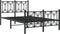 vidaXL - Bedframe - met - hoofd- - en - voeteneinde - metaal - zwart - 120x200 - cm