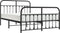vidaXL - Bedframe - met - hoofd- - en - voeteneinde - metaal - zwart - 140x190 - cm