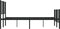 vidaXL - Bedframe - met - hoofd- - en - voeteneinde - metaal - zwart - 135x190 - cm
