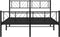 vidaXL - Bedframe - met - hoofd- - en - voeteneinde - metaal - zwart - 120x190 - cm