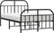 vidaXL - Bedframe - met - hoofd- - en - voeteneinde - metaal - zwart - 120x200 - cm