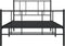 vidaXL - Bedframe - met - hoofd- - en - voeteneinde - metaal - zwart - 100x190 - cm
