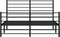 vidaXL - Bedframe - met - hoofd- - en - voeteneinde - metaal - zwart - 150x200 - cm