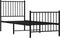 vidaXL - Bedframe - met - hoofd- - en - voeteneinde - metaal - zwart - 75x190 - cm