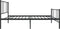vidaXL - Bedframe - met - hoofd- - en - voeteneinde - metaal - zwart - 80x200 - cm