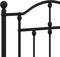 vidaXL - Bedframe - met - hoofd- - en - voeteneinde - metaal - zwart - 120x190 - cm