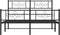 vidaXL - Bedframe - met - hoofd- - en - voeteneinde - metaal - zwart - 120x200 - cm