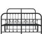 vidaXL - Bedframe - met - hoofd- - en - voeteneinde - metaal - zwart - 135x190 - cm