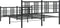 vidaXL - Bedframe - met - hoofd- - en - voeteneinde - metaal - zwart - 150x200 - cm