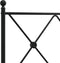 vidaXL - Bedframe - met - hoofd- - en - voeteneinde - metaal - zwart - 140x190 - cm