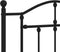 vidaXL - Bedframe - met - hoofd- - en - voeteneinde - metaal - zwart - 90x190 - cm