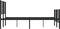 vidaXL - Bedframe - met - hoofd- - en - voeteneinde - metaal - zwart - 140x190 - cm
