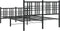 vidaXL - Bedframe - met - hoofd- - en - voeteneinde - metaal - zwart - 140x190 - cm
