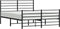 vidaXL - Bedframe - met - hoofd- - en - voeteneinde - metaal - zwart - 120x200 - cm