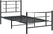vidaXL - Bedframe - met - hoofd- - en - voeteneinde - metaal - zwart - 90x190 - cm