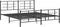vidaXL - Bedframe - met - hoofd- - en - voeteneinde - metaal - zwart - 183x213 - cm