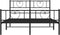 vidaXL - Bedframe - met - hoofd- - en - voeteneinde - metaal - zwart - 120x190 - cm