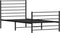 vidaXL - Bedframe - met - hoofd- - en - voeteneinde - metaal - zwart - 90x190 - cm